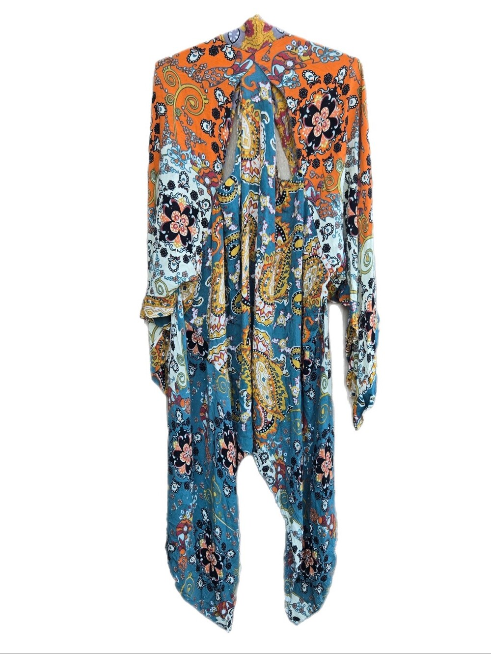 Free People Little Wing Mix Print Kimono OS - Picture 3 of 4